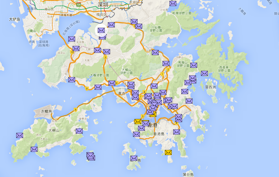​圖片來源：香港英屬時期郵筒地圖