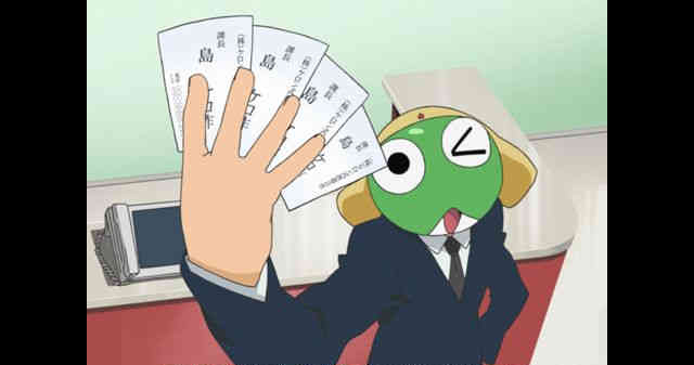 圖片來源：動畫《Keroro軍曹》截圖