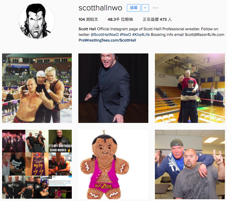 圖片來源:scotthallnwo/instagram