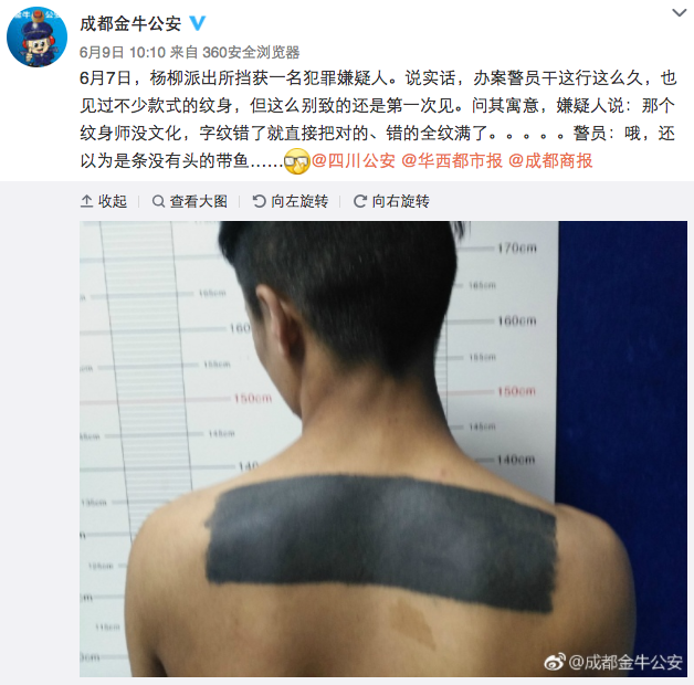 圖片來源：成都金牛公安／微博